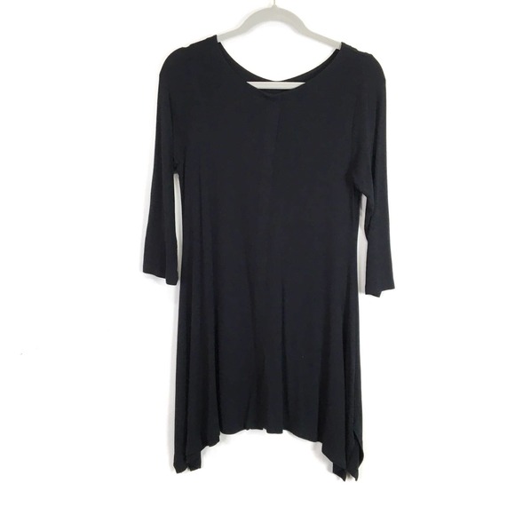 Soft Surroundings Timely Boatneck black jersey tunic shirt Size Small - Picture 8 of 9